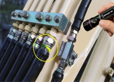 누유탐지용램프