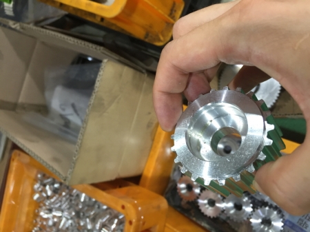 풀리 기어 가공품