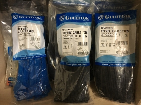 테프젤타이 TEFZEL CABLE TIES, 내산성, 사용온도(-65도~170도),GIANTLOK 자이안트록코리아 중부영업소- 신