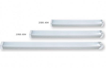 고와트 40W 60W 80W LED등기구 일자등