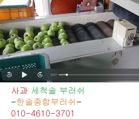사과 세척솔부러쉬