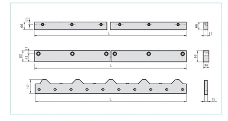 GUIDE RAIL & KNIFE SET