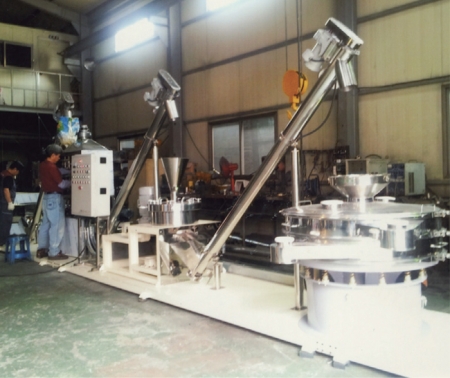 분말가공 및 탈피 전자동