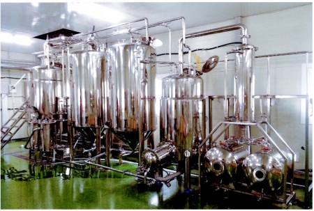 추출,농출기 설비라인