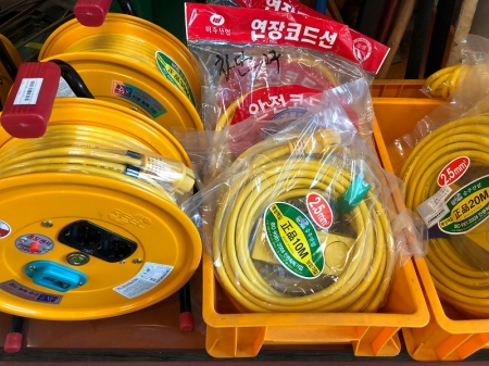 연장코드선, 전원선, 전선릴