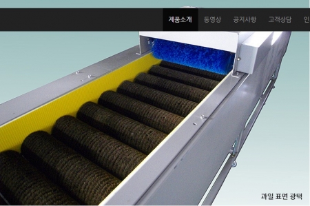 과일선별 및 세척용 브러쉬