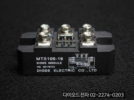 [판매중] MTS100-16 / 3상브릿지다이오드 + SCR 모듈 / 100A 1600V / DIODE / DIODE ELECTRIC