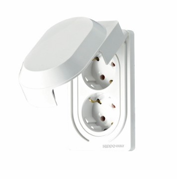 세로 방우형 2구 콘센트