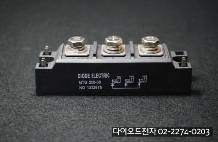[판매중] MTG200-08 大 B타입 (200A 800V , 128mm) / DIODE ELECTRIC / 3x SCR 모듈 / MODULE / SCR