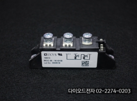 [판매중] MCC56-16IO1B / MCC56-16I01B / (56A 1600V , SCR MODULE) / SCR / IXYS