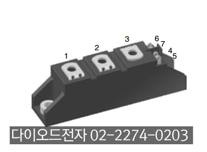 [판매중] MCD95-16IO1B , 116A 1600V DIODE + SCR모듈 / SCR MODULE / SCR / DIODE / IXYS