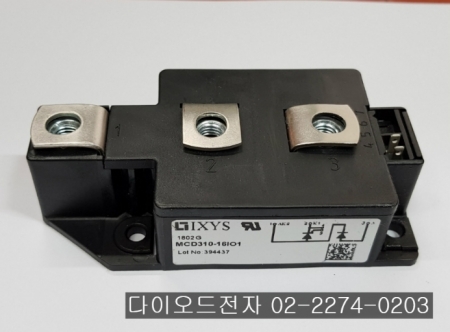 [판매중] MCD310-16IO1 , 320A 1600V DIODE + SCR모듈 / SCR MODULE / SCR / DIODE / IXYS