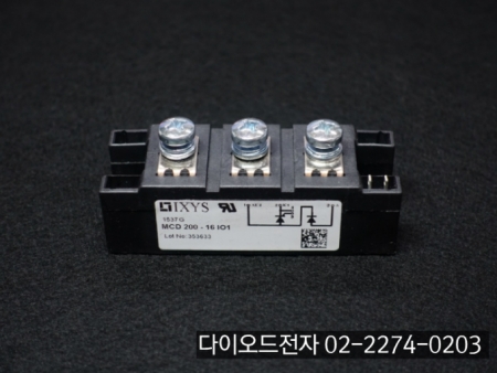 [판매중] MCD200-16IO1 , 216A 1600V DIODE + SCR모듈 / SCR MODULE / SCR / DIODE / IXYS