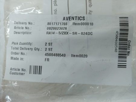 AVENTICS SOLENOID VALVE