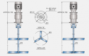 FLANGE AGITATOR - 고정형 교반기 Ⅱ