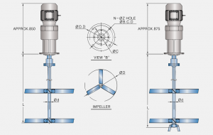 FLANGE AGITATOR - 중형 교반기