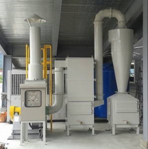 워터젯 섬유절단 분진 집진장치