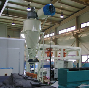 워터젯 섬유절단 싸이크론 집진장치