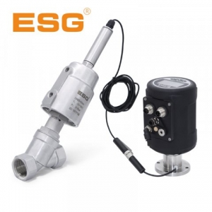 Proportional control angle seat valve