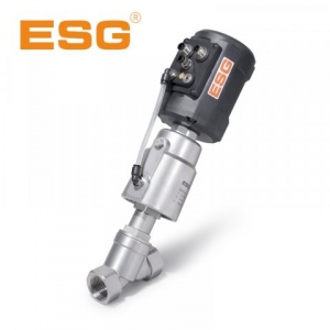 Proportional control angle seat valve