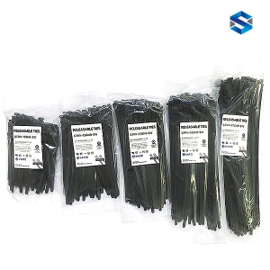 SW릴리져블타이 흑색/백색 1봉100개