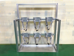 상하더블 일반형 3구용 가스용기 거치대