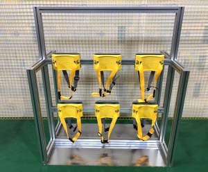 앞뒤 상하더블 일반형 3구용 가스용기 거치대