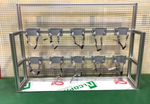 상하더블 일반형 5구용 가스용기 거치대