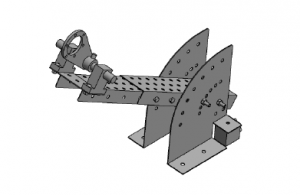 크레인 케이블 릴 회전측정용 브라켓