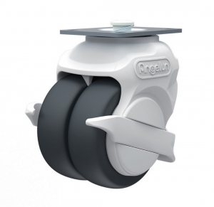 3인치 센트럴랔 듀얼휠 캐스터