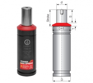 더스트 커버 가스스프링