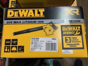 디월트 20V 무선 송풍기 DCE100N