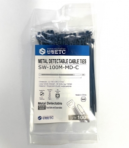 금속검출타이 100*2.5mm 식품용타이