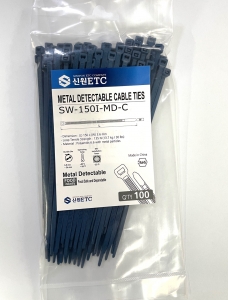 금속검출타이 150*3.6mm 식품용타이