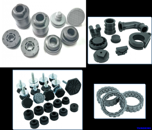 충격 및 소음 감소용 고무 부품