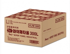 산업용 와이퍼올 300L 대형 4겹 300매 한국생산 광진산업 와이퍼 KJW300 흡착포